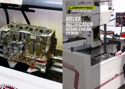 al&eacute;sage et rodage des cylindres